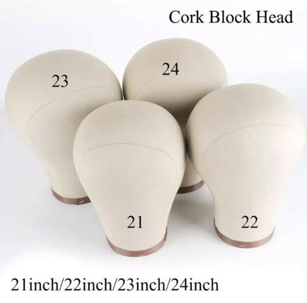 Canvas Head (For Styling your Wig or Topper) 21″ Comes with table clamp for styling